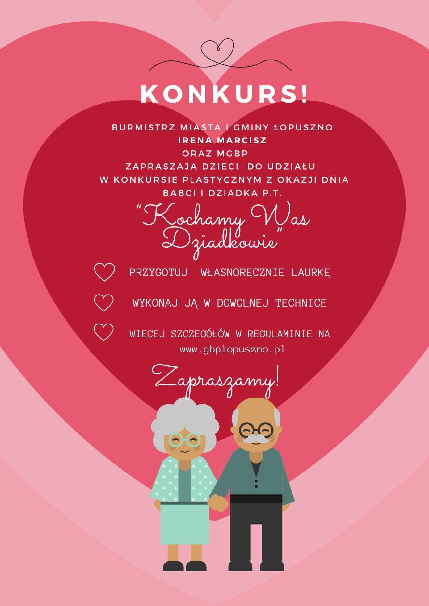 Zdjęcie do wpisu: Konkurs dla dzieci z okazji Dnia Babci i Dziadka