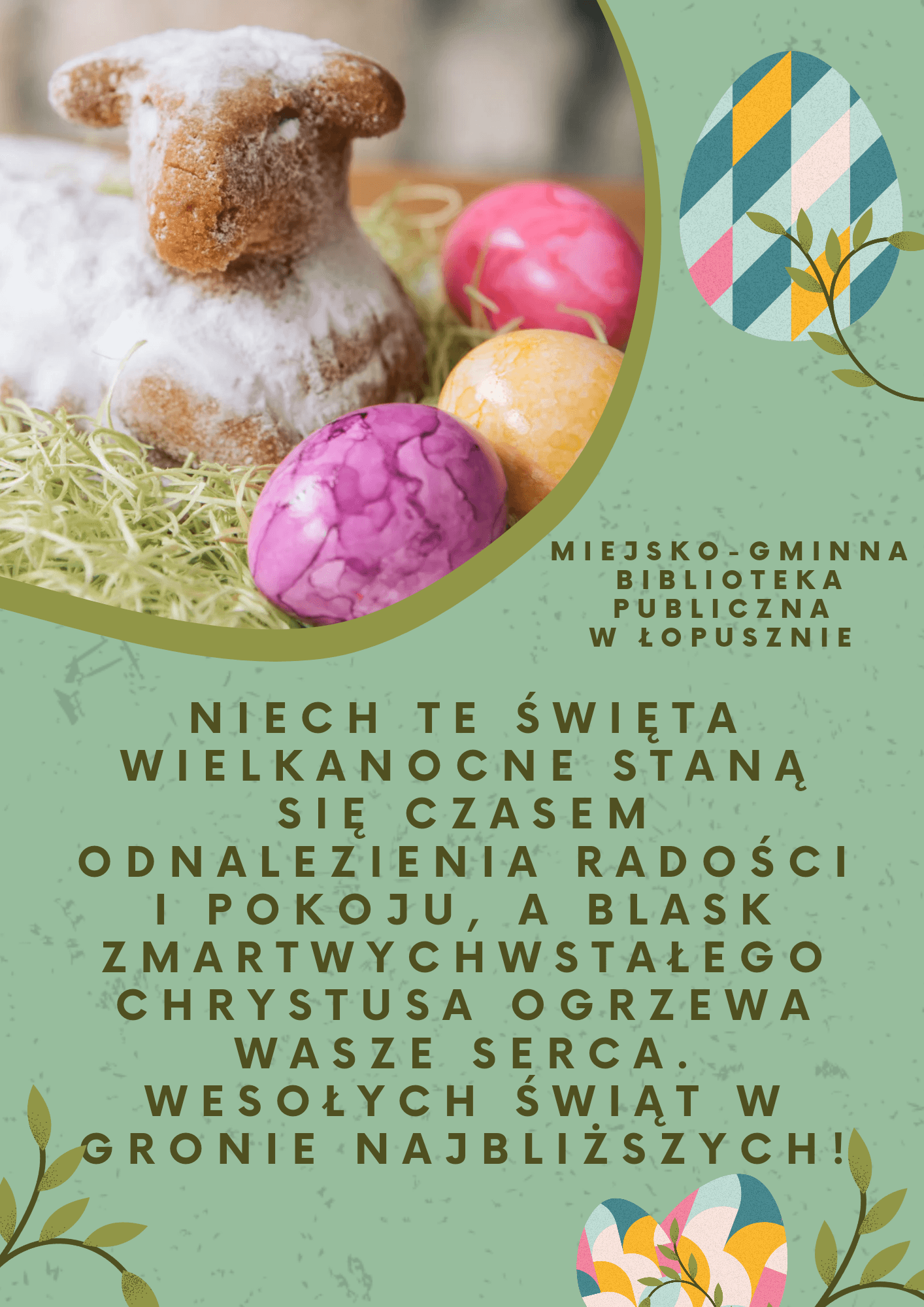 Zdjęcie do wpisu: Życzenia wielkanocne 2023